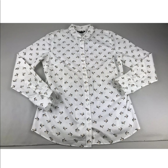 Banana Republic Floral Riley Button Shirt SZ 14 - Picture 2 of 7